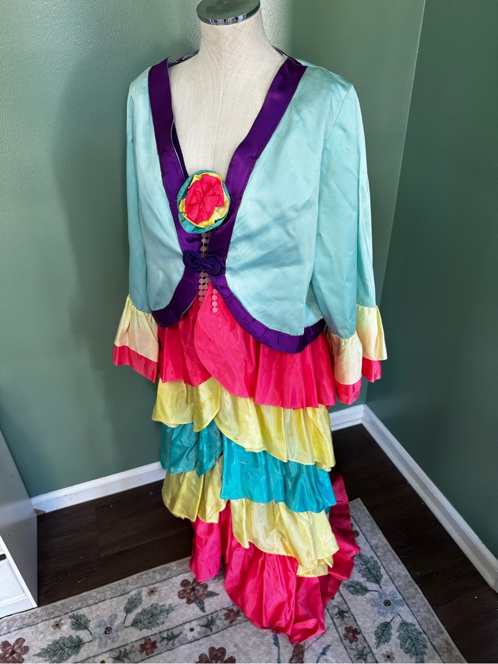 Vintage Three-Piece Handmade Flamenco Dancer Costume